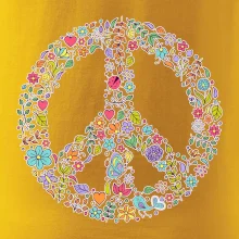Peace symbol lístočky