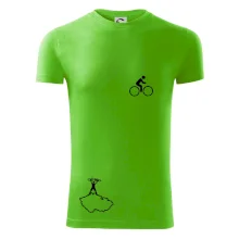 Mapa ČR + kolo na prsu Mapa ČR + kolo na prsu