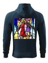 Vitráž - Ježiš a kríž