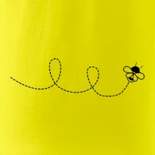 Dráha letu včely - slučka