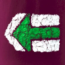 Párová turistická značka zelená Párová turistická značka zelená