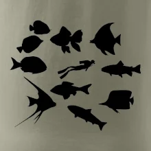 Potápač ryby štvorec