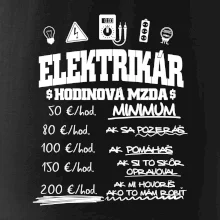 Hodinová mzda elektrikár