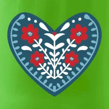 Folklór - srdce modré plné