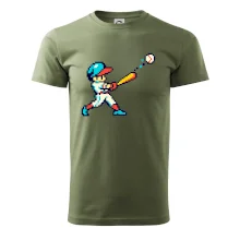 Baseballový hráč pixel art