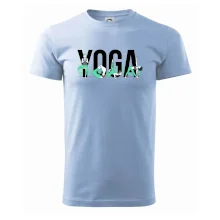 Yoga nápis farebný