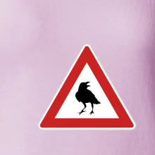 Dopravná značka - Pozor havran