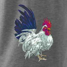 Kohút kreslený biely Kohút kreslený biely