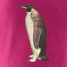 Tučniak kreslený vodovými farbami