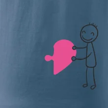 Párové tričká puzzle postavička