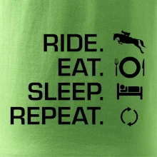 Ride Eat Sleep Repeat Kôň