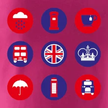 Anglicko symboly v kruhoch