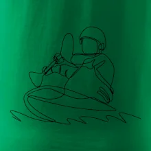 Kajak na vode jedným ťahom