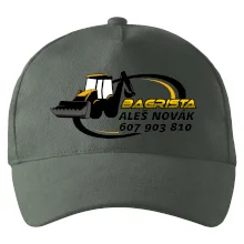 Bagrista v kruhu - vlastný nápis