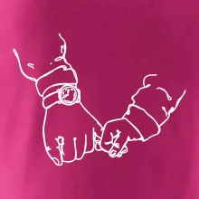 Otec a syn ruky obrys