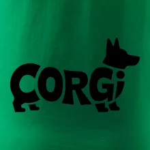 Corgi nápis v tele