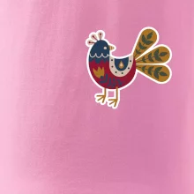 Folklór na prsníku sliepky