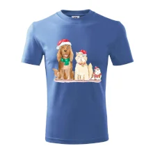 Veselé vianoce - pes, škrečok a mačka