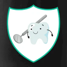 Zúbok na prsníku - zrkadlo