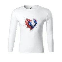 Srdce rozprsknuté - Slovenské farby Srdce rozprsknuté - Slovenské farby