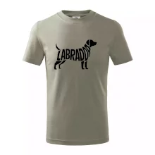 Labrador nápis v tele