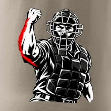 Baseballový rozhodčí signalizuje strike