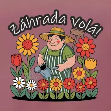 Záhrada volá - záhradník a slnečnice
