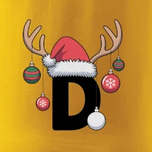 Vianočné rodinné tričká - písmeno a čiapka