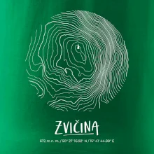 Zvičina - vrstevnice v kruhu
