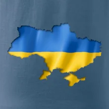 Ukrajina vlajka mapa