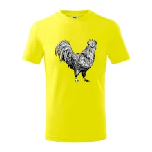 Kohút kreslený čiernobiely