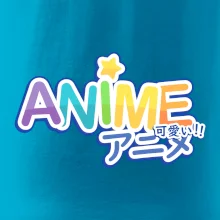 Anime nápis dúhový