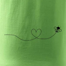 Dráha letu včely - srdce