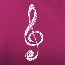 Husľový kľúč kreslený