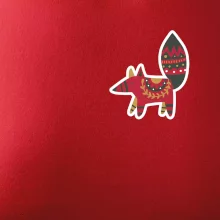 Folklór na prsníku líška