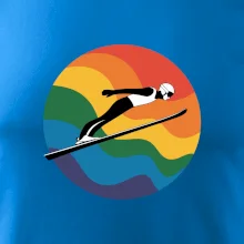 Skokan na lyžiach v kruhu