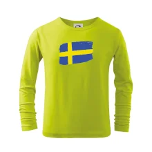 Švédsko vlajka štetkou