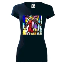 Vitráž - Ježiš a kríž