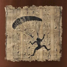 Egyptské hieroglyfy paraglide