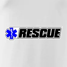 Záchranár rescue kríž modrý
