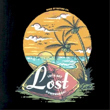 Beach camping get lost somewhere