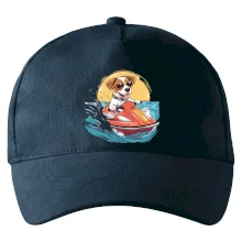 Jack russell teriér na vodnom skútri