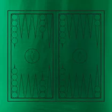 Backgammon čiernobiely