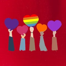LGBT ruky srdce