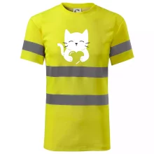 Mačka drží srdce Mačka drží srdce