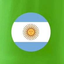 Argentína vlajka guľatá