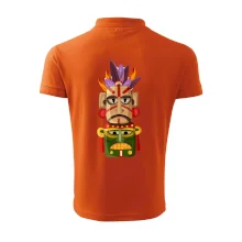 Mayová maska s perím