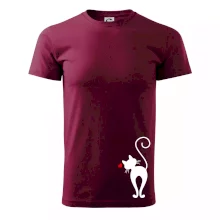 Zamilovaná mačka zozadu