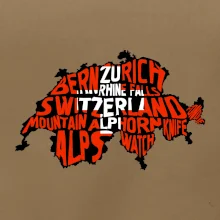 Mapy - názvy miest - Švajčiarsko