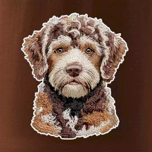 Lagotto romagnolo vyšívaná hlava na prsníku